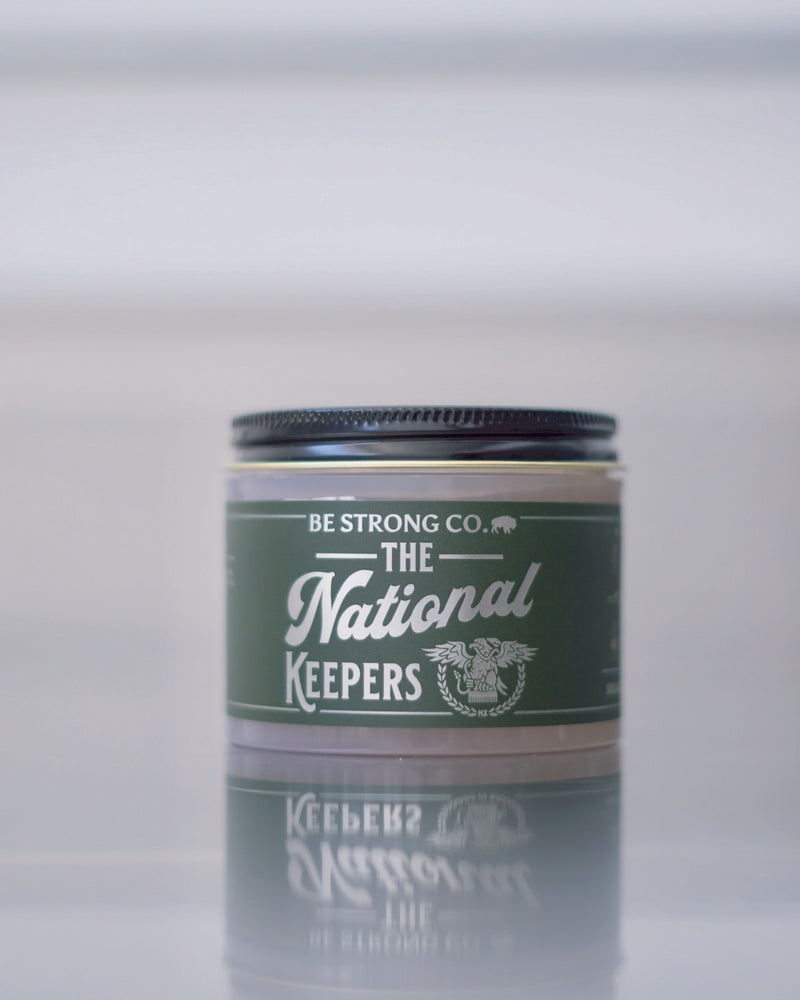 The National Keepers x Be Strong Co. Pomade