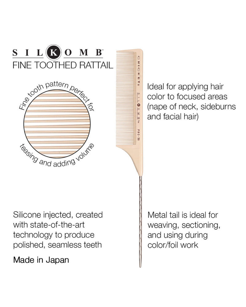SILKOMB PRO-50 FINE TOOTHED RATTAIL